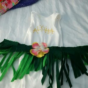 Custom baby luau costume