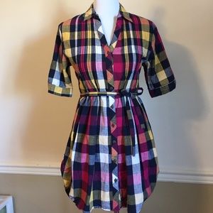 Checkered Plaid Tunic
