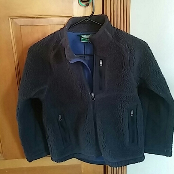 LL Bean kids mountain pile fleece jacket