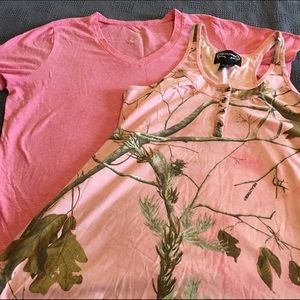 Bundle of two cute pink shirts