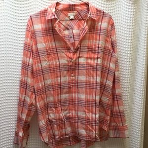 J crew plaid shirt