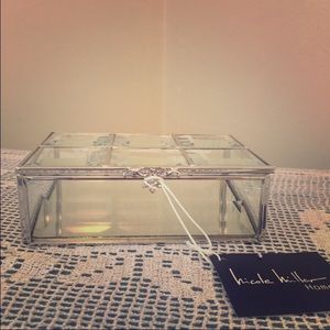 Nicole Miller Glass Jewelry Box