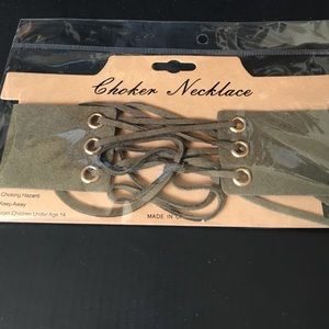 Faux suede choker ; I also have one in black.