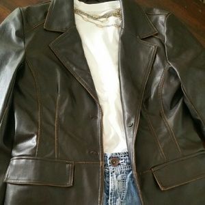 RVT Distressed Dark Brown Jacket