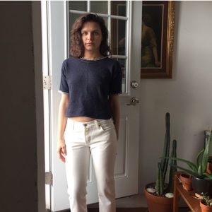 Madewell cropped sweatshirt