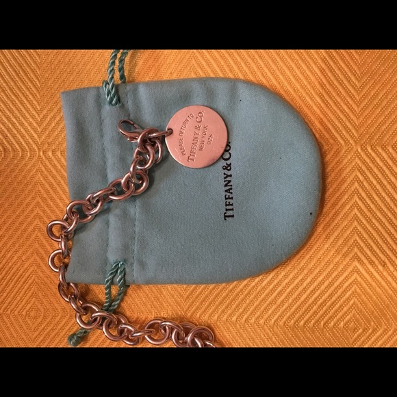 Tiffany tag bracelet sterling silver