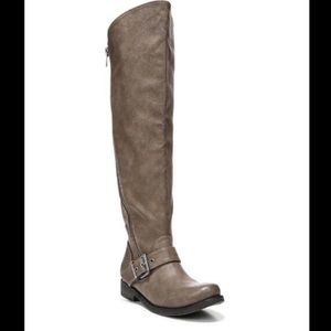Over Knee Taupe Boots