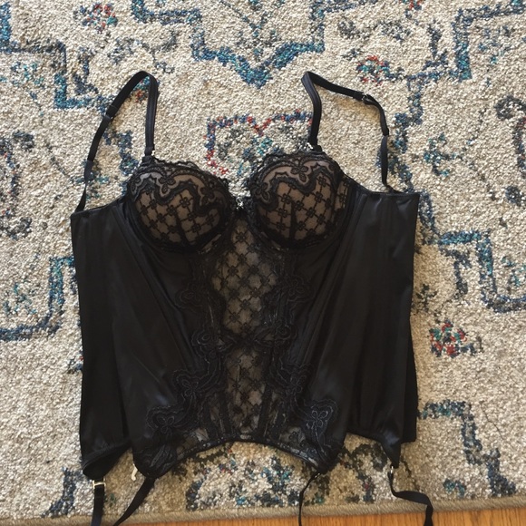 Pleasure State White Label Black Bustier