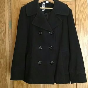 Black pea coat