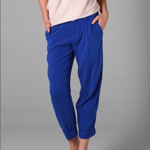 Alice + Olivia silk Arthur pant