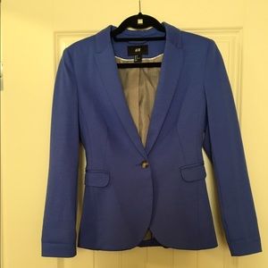 Lightly worn H&M royal blue blazer size 6