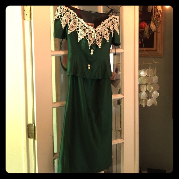 Vintage 80's 2 piece dress