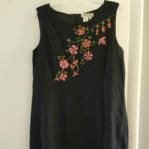 Size 14 black Coldwater creek long dress