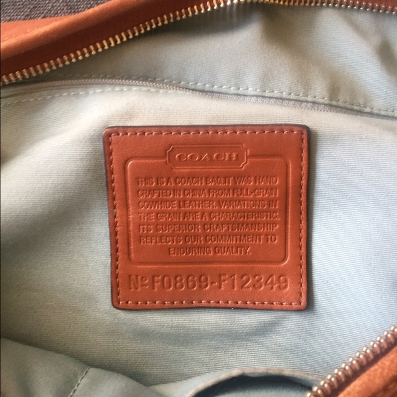 Authentic Leather Coach Bag - Picture 3 of 4