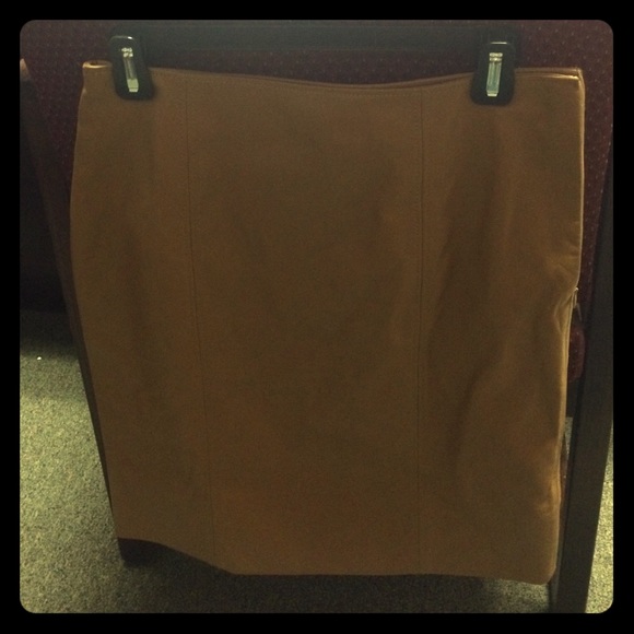 Adrienne Vittadini Leather Pencil Skirt