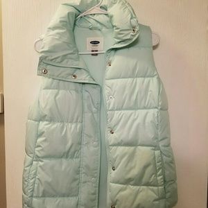 Old Navy Mint Puffer Vest