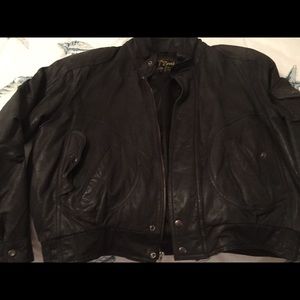 Black leather jacket!