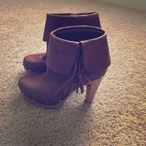 Brown booties