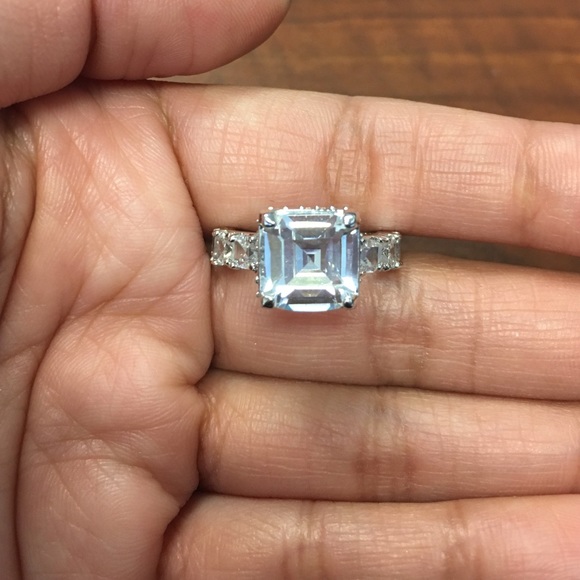 Asscher cut ring size 5