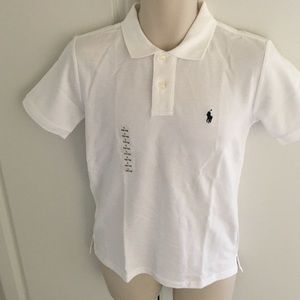 Boys lg  Polo shirt Ralph Lauren white