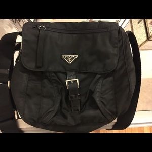 *AUTHENTIC* Prada Vela Flap Front Messenger Bag