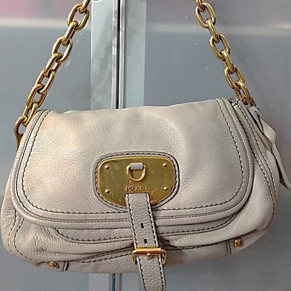 PRADA Leather Shoulder Bag (lambskin)