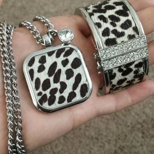 Ann Taylor matching bangle and pendant set