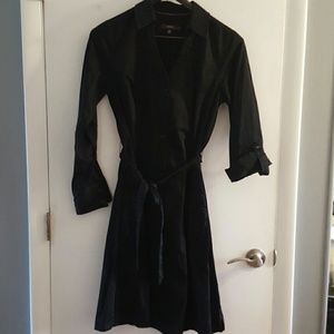 Black shirt dress
