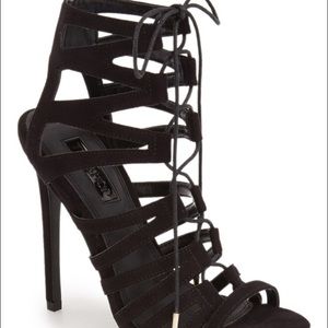 Black Laced Up Heels