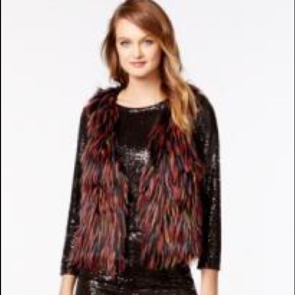 Kensie Jackets & Blazers - Colorful faux fur vest from Kensie B39 FLASH SALE