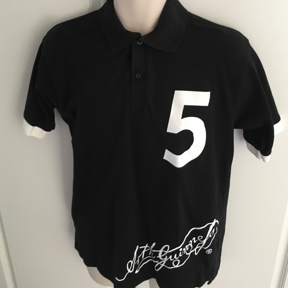Men's Guinness polo shirt black medium