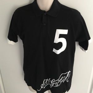 Men's Guinness polo shirt black medium