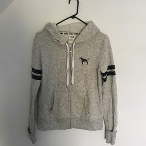 PINK zip-up sweatshirt