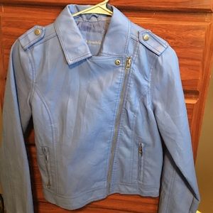 Aéropostale blue pastel leather jacket!