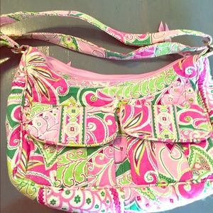 Pinwheel pink Vera Bradley adjustable purse