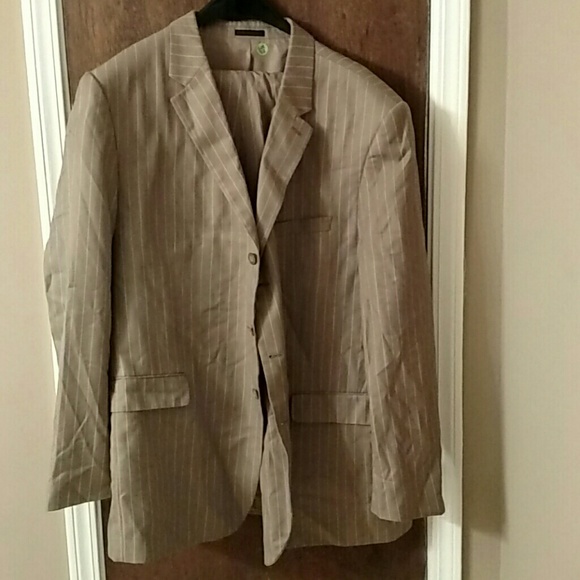 Tan suit