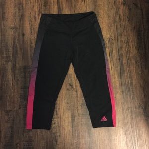 Adidas climate pink ombré crop leggings
