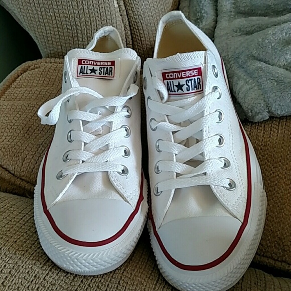 Women's WHITE CONVERSE NEVER WORN