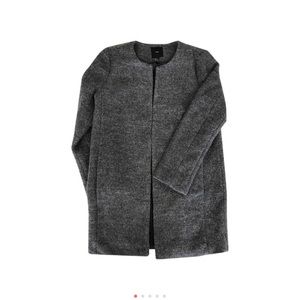 Forever 21 Wool Blend Collarless Coat