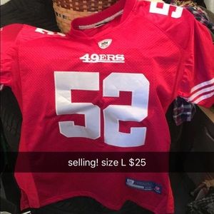 49 ers jersey Size L