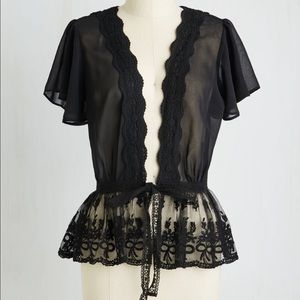 To Quiche Their Own Cardigan in Noir