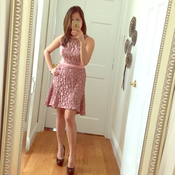 Pink patel lace dress