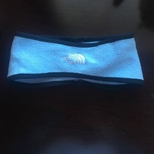 Blue North Face fleece headband