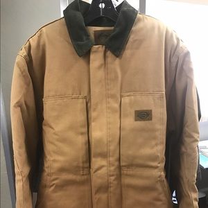 Dickie's Men's Large Brown PREMIUM Duck Coat