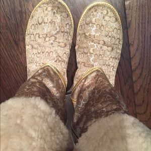 Fur Lined Coach Ugg Boots