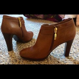 Ralph Lauren brown booties