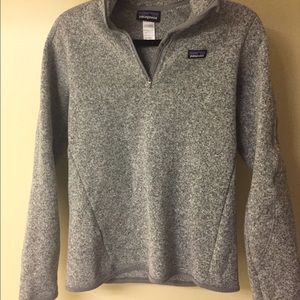 Women's M Patagonia Quarter-Zip, Grey