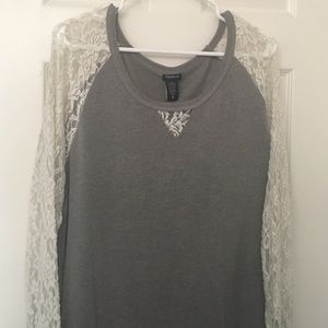 Lace Sweatshirt