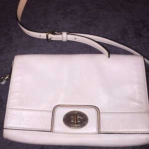White Kate spade cross body purse