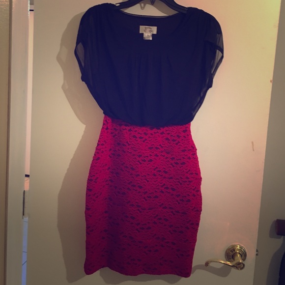 Black and red dress